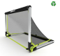 Preview: Bazookagoal Aluminium Teleskoptor - 120x75 cm - schwarz/gelb