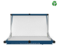 Preview: Bazookagoal Aluminium Teleskoptor - 150x90 cm - blau/weiss