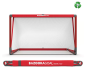 Preview: Bazookagoal Aluminium Teleskoptor - 150x90 cm - rot/weiss