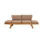 Preview: Contini 2er Sofa mit Kissen Taupe