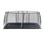 Preview: EXIT Dynamic ebenerdiges Trampolin mit Sicherheitsnetz - schwarz, 305x519cm
