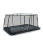 Preview: EXIT Dynamic ebenerdiges Trampolin mit Sicherheitsnetz - schwarz, 305x519cm