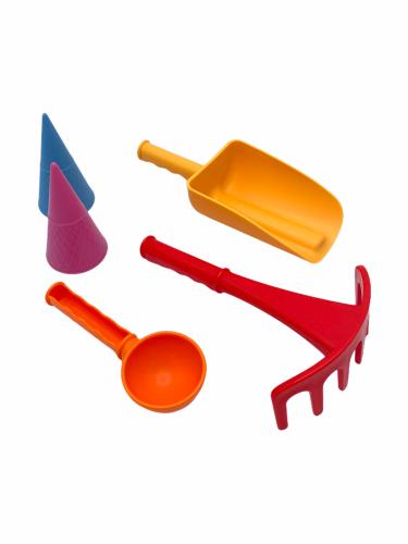 Preview: 7in1 Sand Toys Falteimer Set, Farbe: Blau