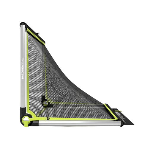 Preview: Bazookagoal Aluminium Teleskoptor - 150x90 cm - silber/weiss