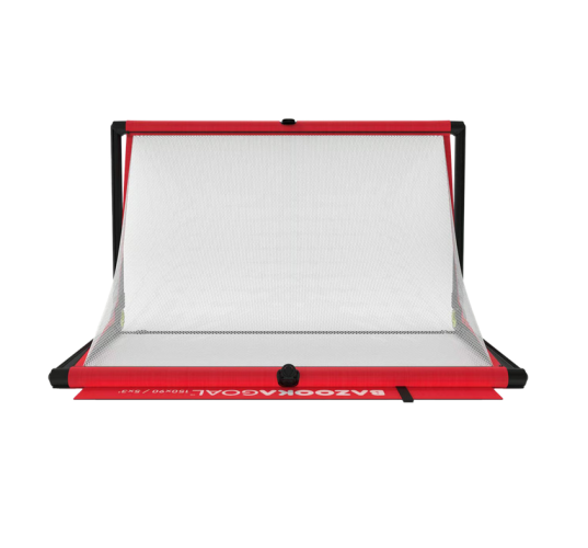 Preview: Bazookagoal Teleskoptor 150x90 - rot/weiss