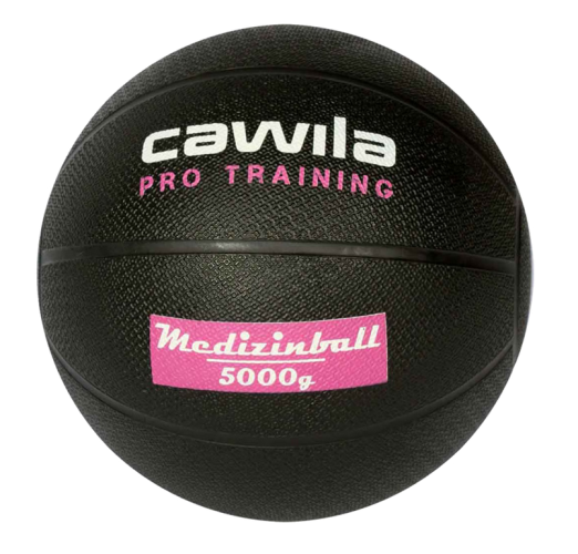 Cawila Medizinball PRO Training 5.0 kg - schwarz
