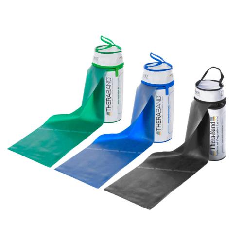 TheraBand Übungsband 2,5m im Beutel 3er Set (schwer) - div. Farben