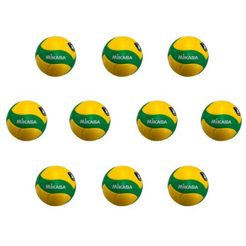 Mikasa Volleyball V200W-CEV GELB - 10-er Set