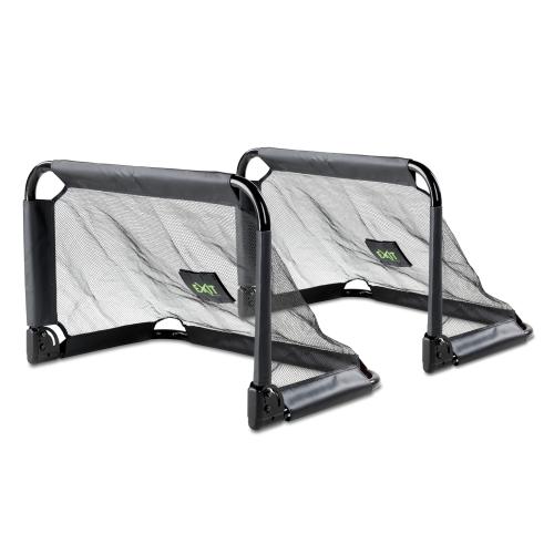 EXIT Pico stählernes Fußballtor 90x60cm (Set von 2) - schwarz