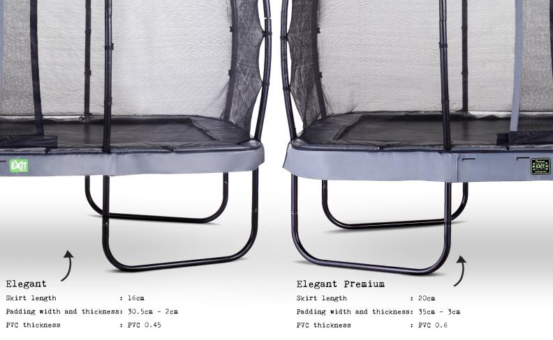 Preview: EXIT Silhouette Trampolin ø244cm - schwarz