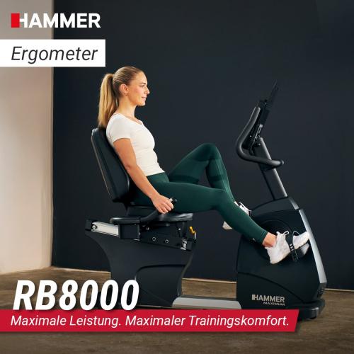 Hammer Maximum RB 8000 Liegeergometer - schwarz