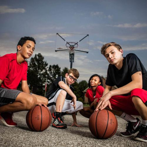 Goaliath Gotek 50 Basketballkorb - anthrazit, schwarz, weiss