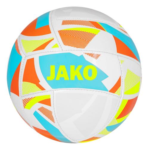 Preview: 10-er Set Jako Miniball Iconic - weiss/cyan/neongelb