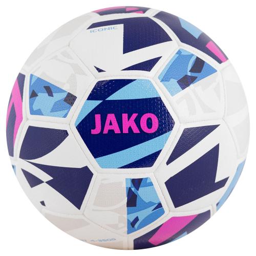 Preview: 10-er Set Jako Lightball Iconic - Gr. 4, weiss/navy/pink, 350g