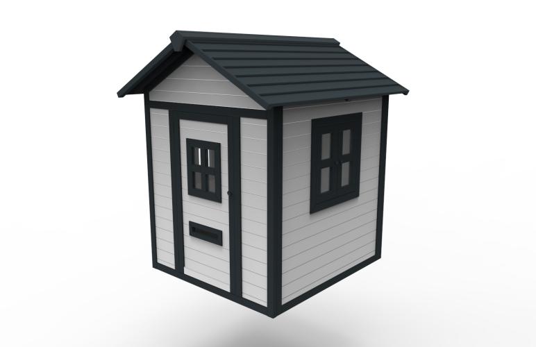 Preview: Spielhaus Aline, weiss