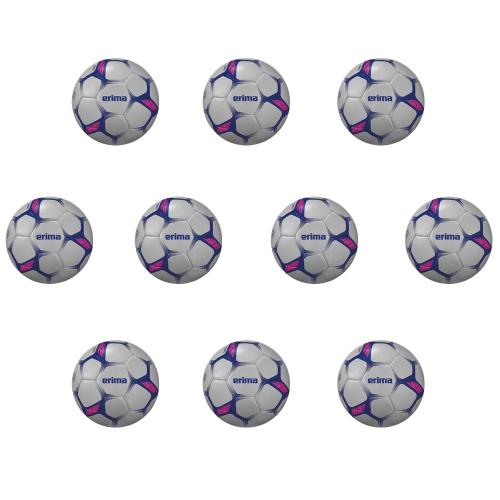 10-er Set Erima Flash Training Handball, Gr. 1 weiss/blau