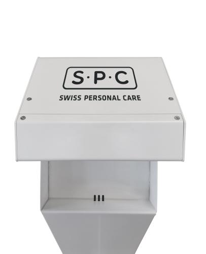 Desinfektionsständer Sicuro-15 Tower, grau Bidon