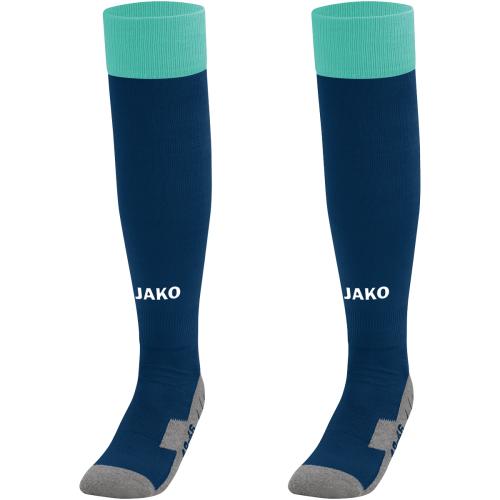 10er Set JAKO Stutzenstrumpf Leeds - Navy/Smaragd - Gr. 4 (39-42)