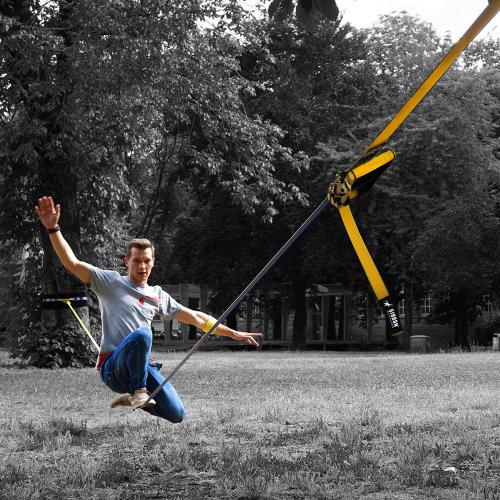 Gibbon Slackline Flow Line Treewear Set 25 m - Blau