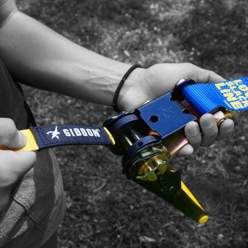 Gibbon Slackline Flow Line Treewear Set 25 m - Blau