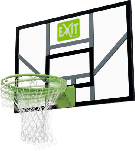 Exit Toys Galaxy Basketballbrett mit Dunkring und Netz - Grün, Schwarz