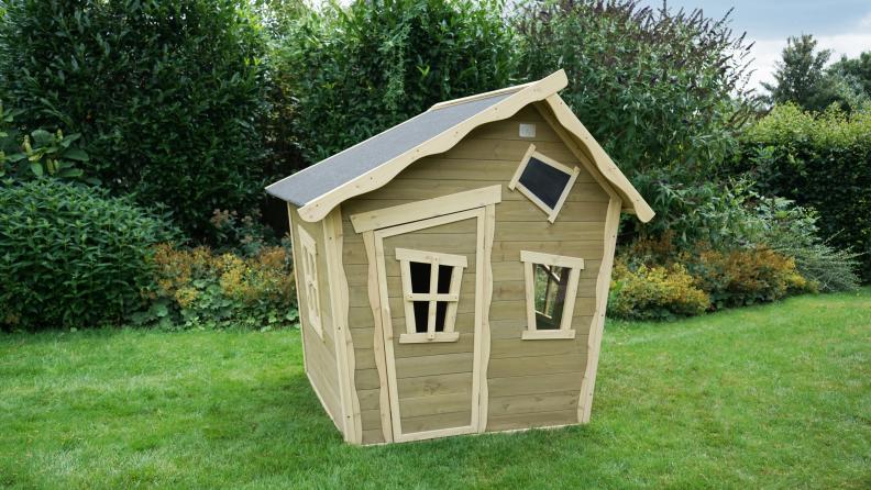 Exit Toys Holzspielhaus Crooky 100 - Graubeige