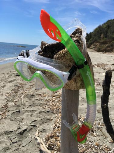 Schnorchel Set BERMUDA Junior (3-teilig, im Meshbag)