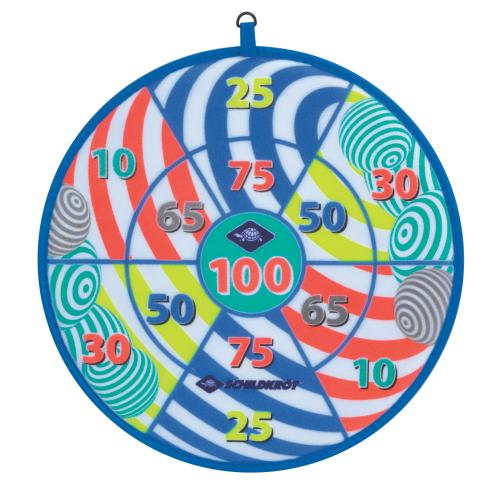 Schildkröt Soft Dart Set, Klett-Dartscheibe mit 2 x 3 Bällen