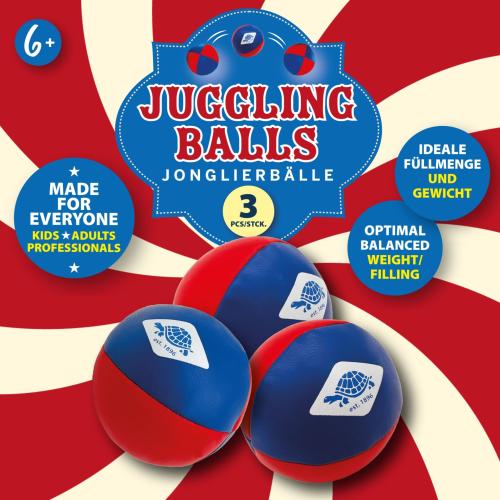 Jonglierbälle blau rot