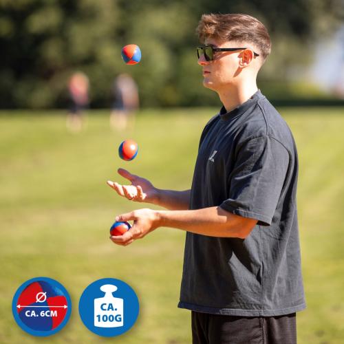 Jonglierbälle blau rot