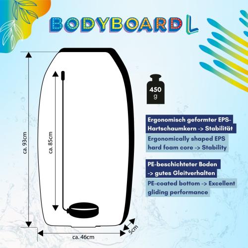 Schildkröt Bodyboard L 93 x 46cm