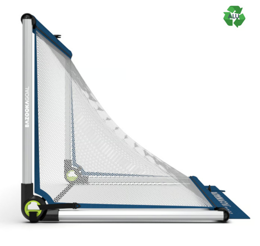 Bazookagoal Aluminium Teleskoptor - 150x90 cm - blau/weiss