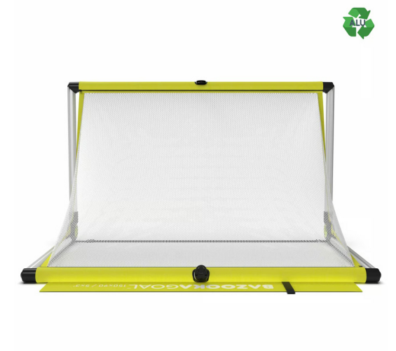 Bazookagoal Aluminium Teleskoptor - 150x90 cm - gelb/weiss