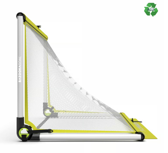 Bazookagoal Aluminium Teleskoptor - 150x90 cm - gelb/weiss