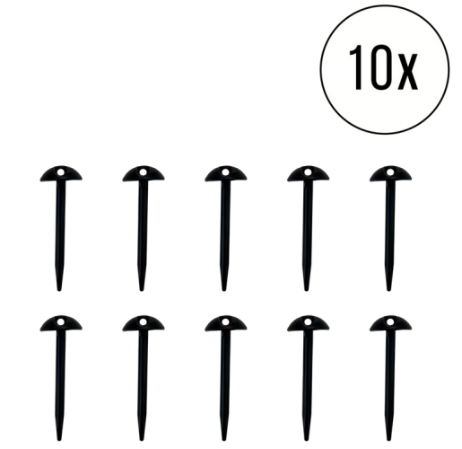 Cawila Erdnagel Spielfeldmarkierung FLEX 10 Set - schwarz
