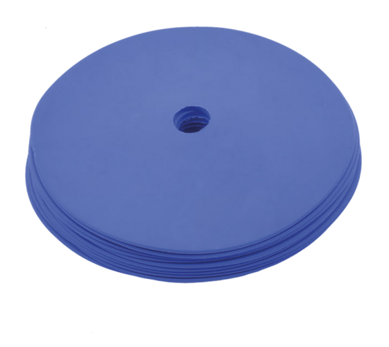 Cawila Gummi Markierungsscheiben 10er Set 15cm - blau