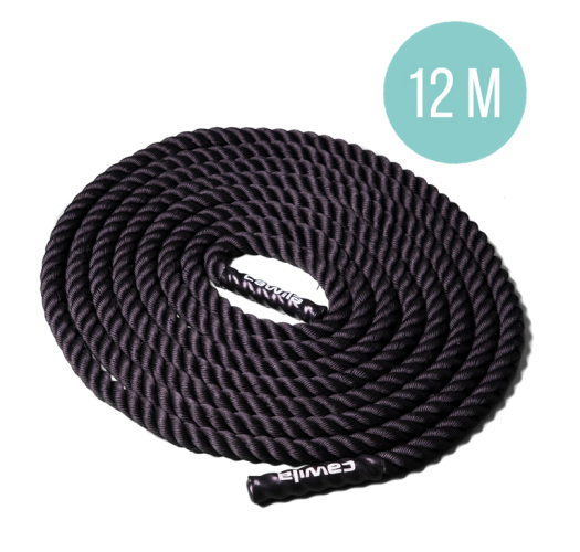 Cawila GYM ROPE Battlerope 12m - schwarz
