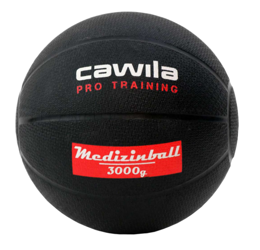 Cawila Medizinball PRO Training 3.0 kg - schwarz