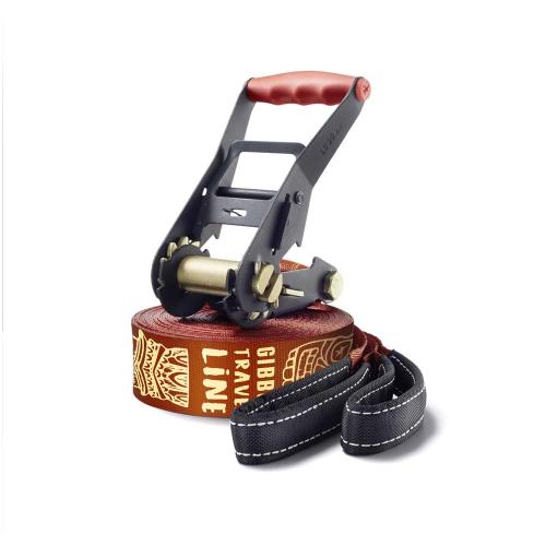 Gibbon Slackline Travelline Treewear Set 15 m - Braun