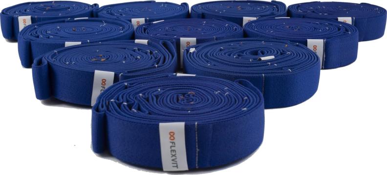 10er Set Fitnessband Flexvit Multi - stark