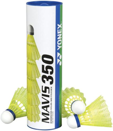 Yonex Mavis 350 Badminton Gelbe Shuttles (6 Stück)