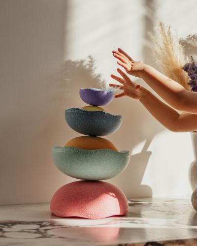 Naef Stapelstein Inside rainbow pastel (3 Stk.)