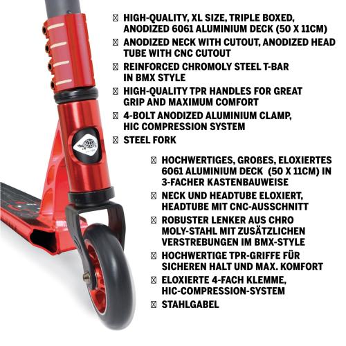 Schildkröt Stunt Scooter Quintwhip