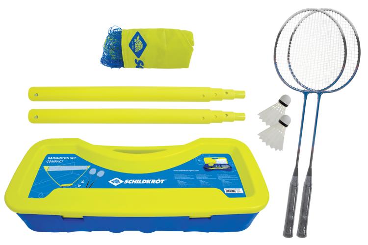 Badminton Netz Compact + Schläger