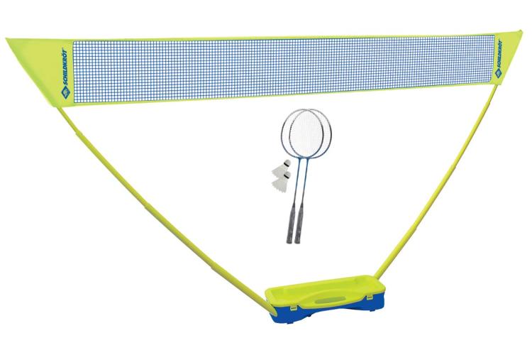 Badminton Netz Compact + Schläger