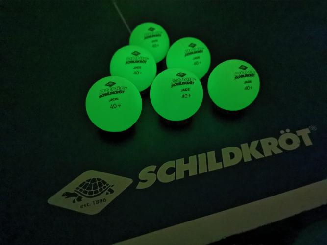 Tischtennisball Glow in the Dark Poly 40+ Qualität, 6 Stk.