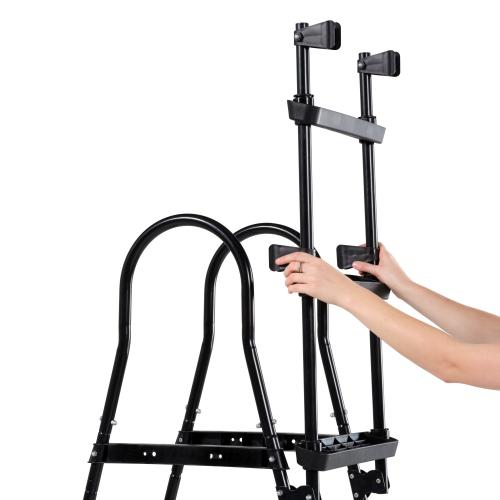 EXIT Poolleiter für Rahmenhöhen von 91-107cm - schwarz, 77x104cm