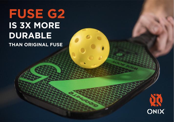 ONIX Fuse G2 Outdoor Pickelball Ball - Yellow 3-Pack