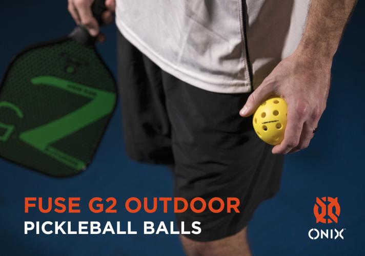 ONIX Fuse G2 Outdoor Pickelball Ball - Yellow 3-Pack