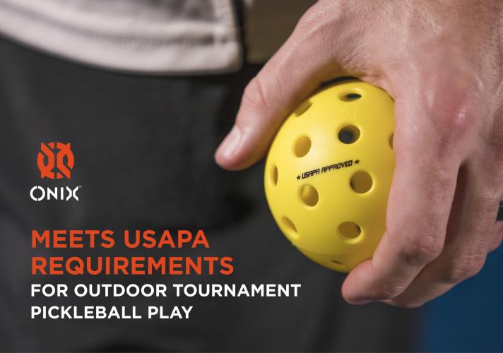 ONIX Fuse G2 Outdoor Pickelball Ball - Yellow 3-Pack